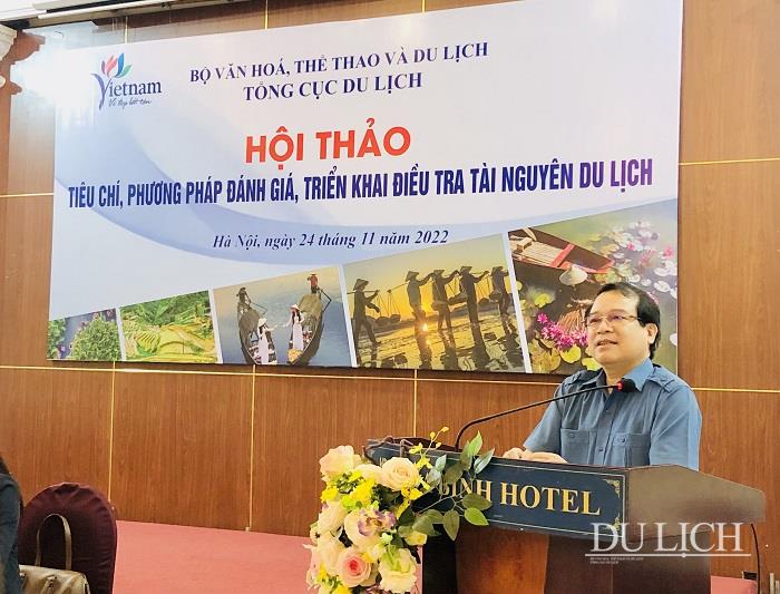 Phó Tổng cục trưởng Tổng cục Du lịch Hà Văn Siêu phát biểu tại hội thảo
